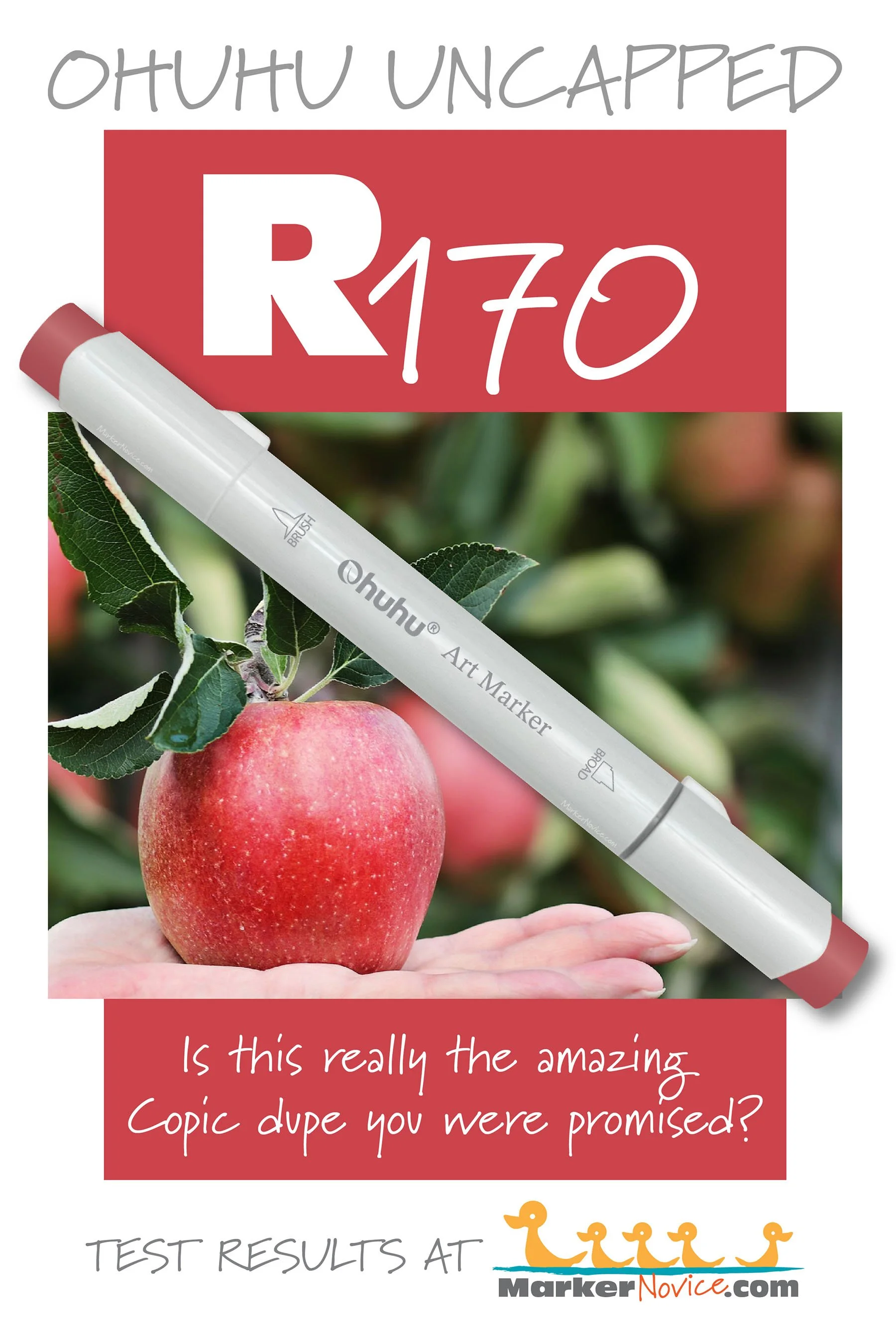 R170 Lipstick Red: Testing Ohuhu Markers for Lightfastness and